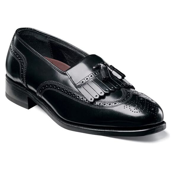 Florsheim Men's Lexington Kiltie Tasseled Wing-Tip Loafers Size 10.5 3E - Picture 1 of 12